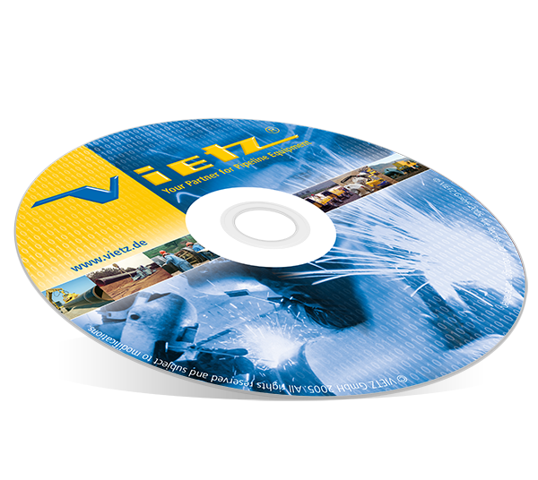 Grafikdesign Beispiel Daten-CD-Gestaltung Firma Vietz GmbH